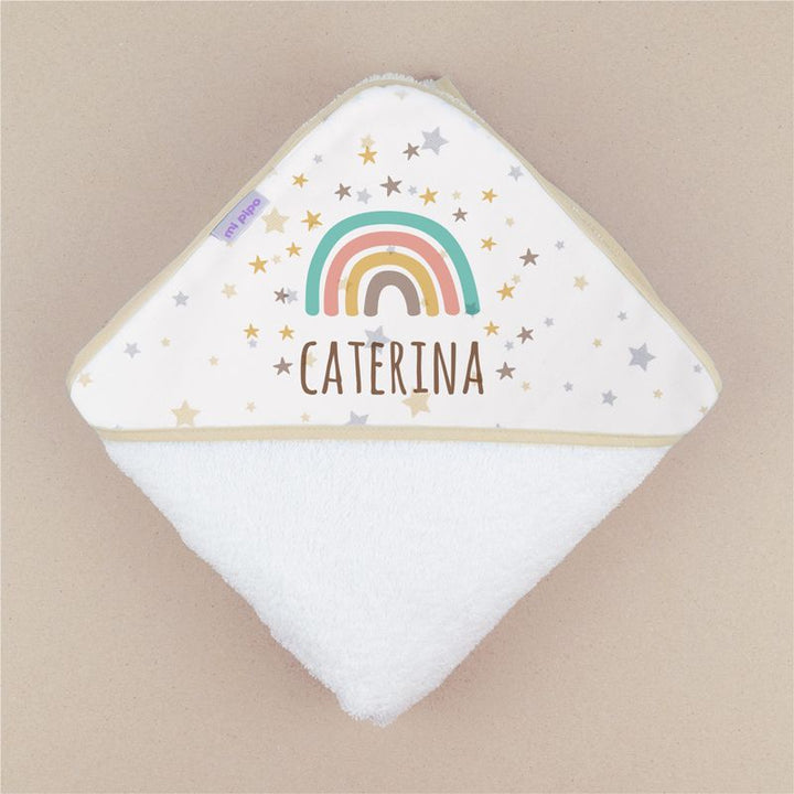 Capa de baño Arcoíris Soft Personalizada - Mikeko