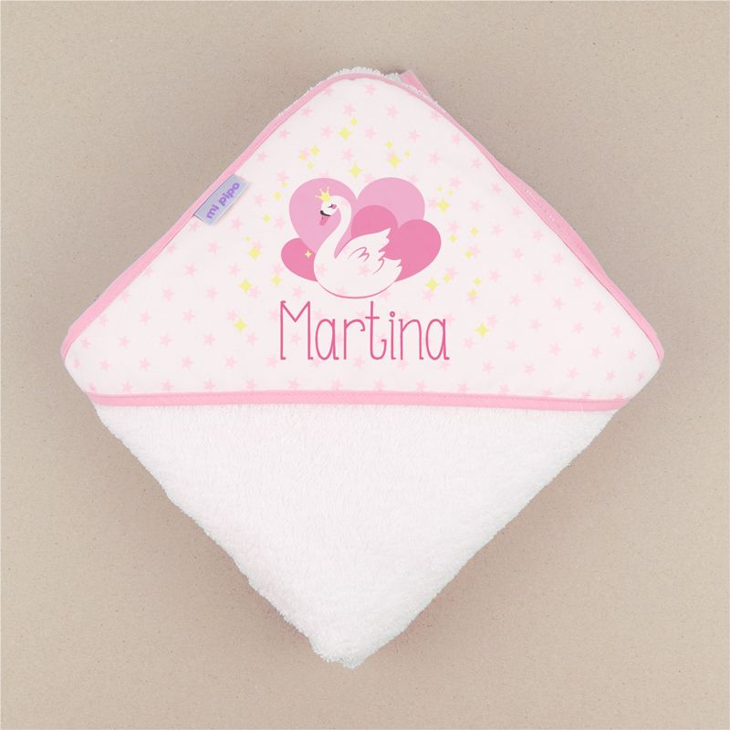 Capa de baño Cisne Personalizada - Mikeko