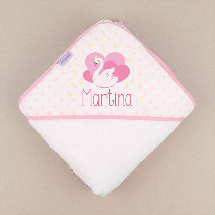 Capa de baño Cisne Personalizada - Mikeko