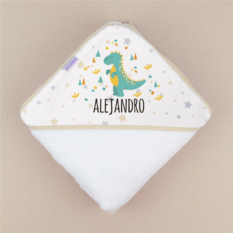 Capa de baño Dinosaurio Personalizada - Mikeko
