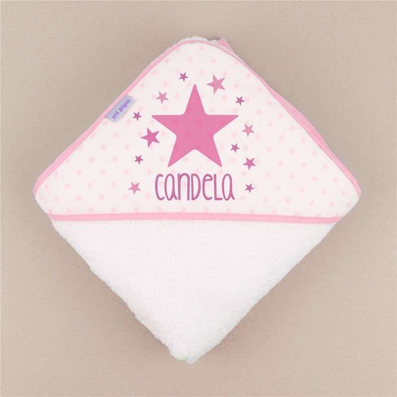 Capa de baño Estrella Rosa Personalizada - Mikeko