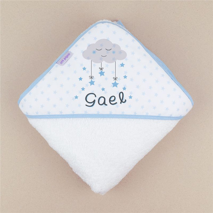 Capa de baño Nube Azul Personalizada - Mikeko