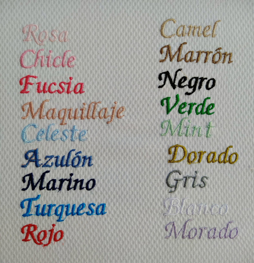 Babero Piqué Nacimiento Blanco Personalizado - Mikeko