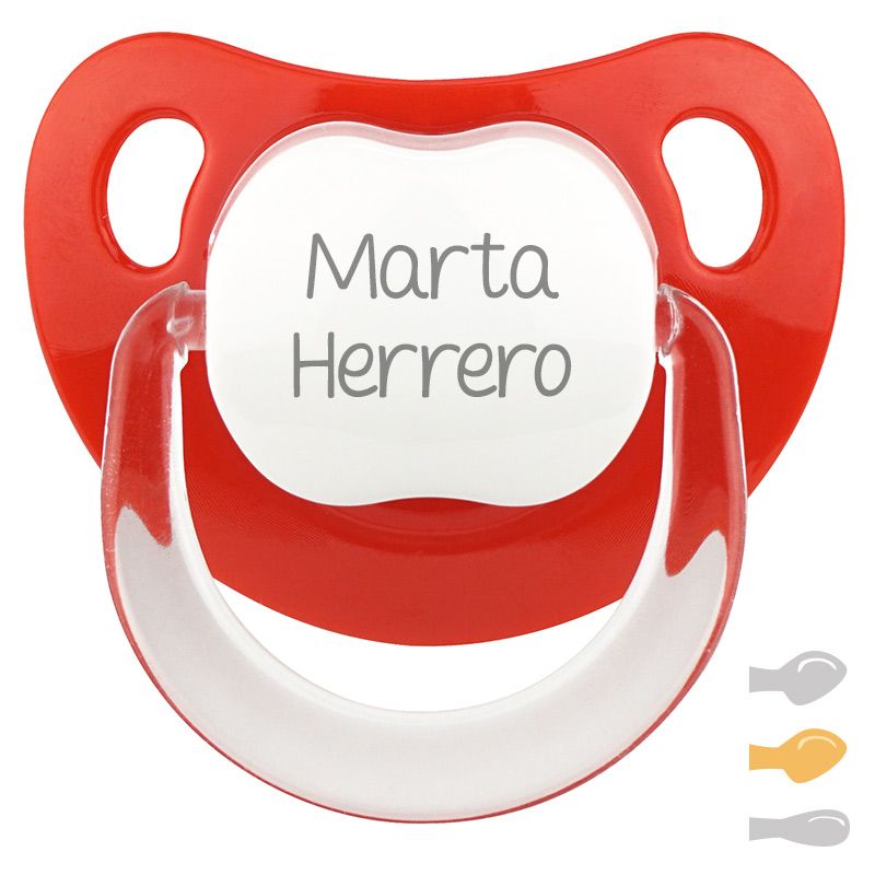 Chupete Baby Personalizado Rojo - Mikeko