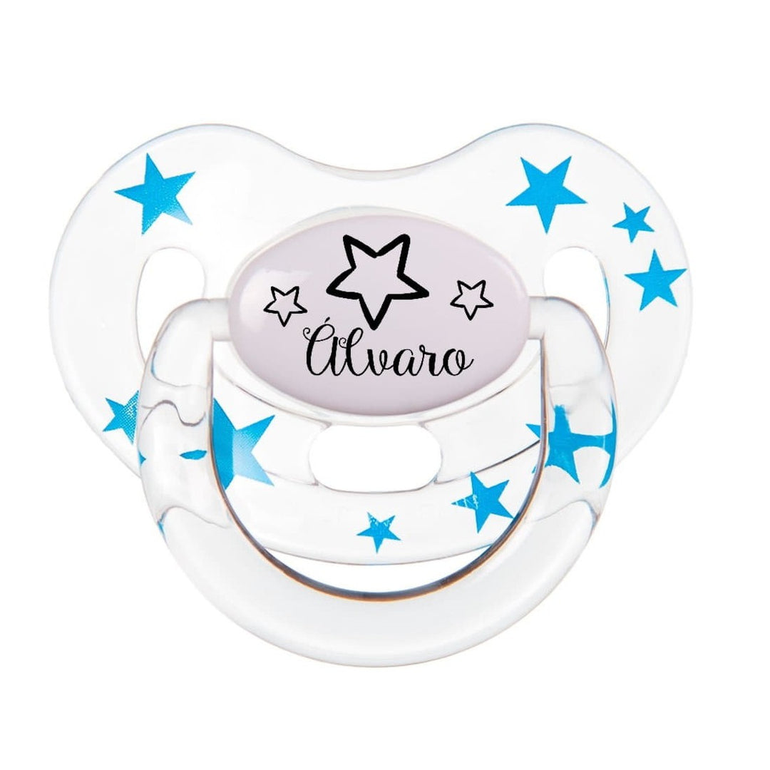 Chupete Dibujo Estrella con Nombre Personalizado - Mikeko