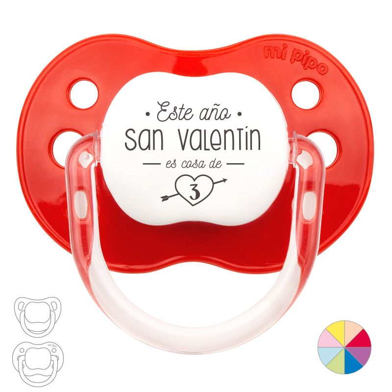 Chupete Divertido Este año San Valentín es cosa de 3 - Mikeko
