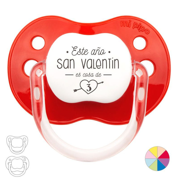 Chupete Divertido Este año San Valentín es cosa de 3 - Mikeko