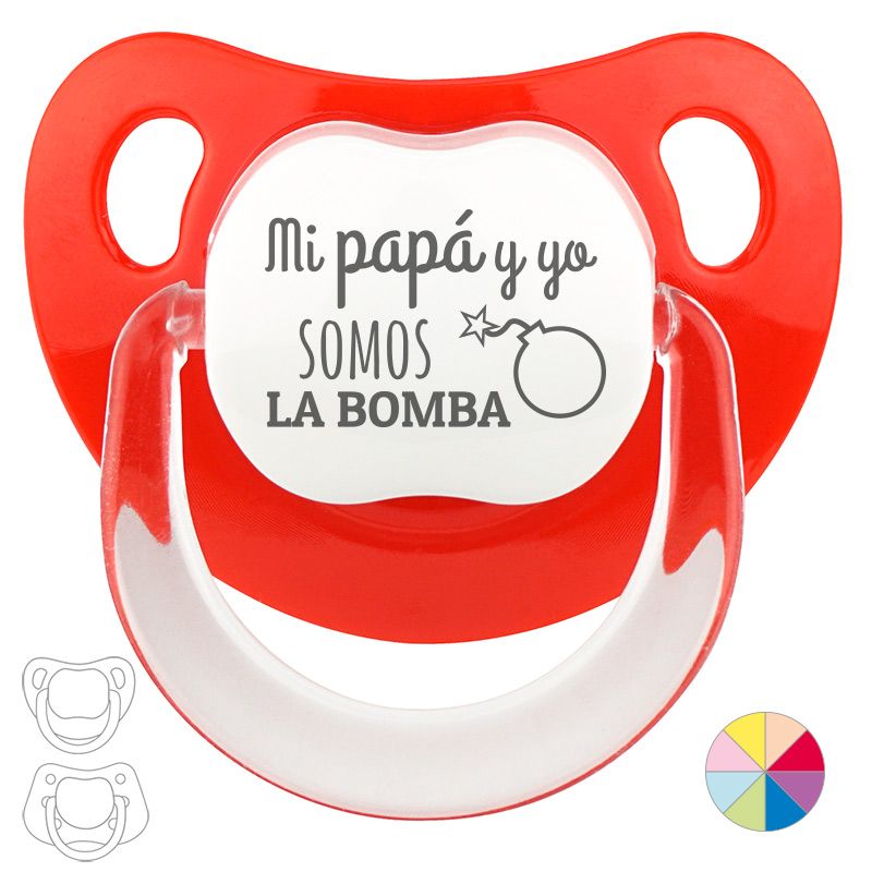 Chupete Divertido Mi papá y yo somos la bomba - Mikeko