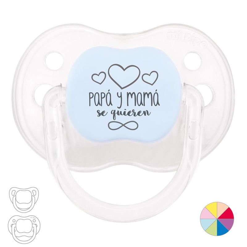 Chupete Divertido Papá y Mamá se quieren infinito - Mikeko