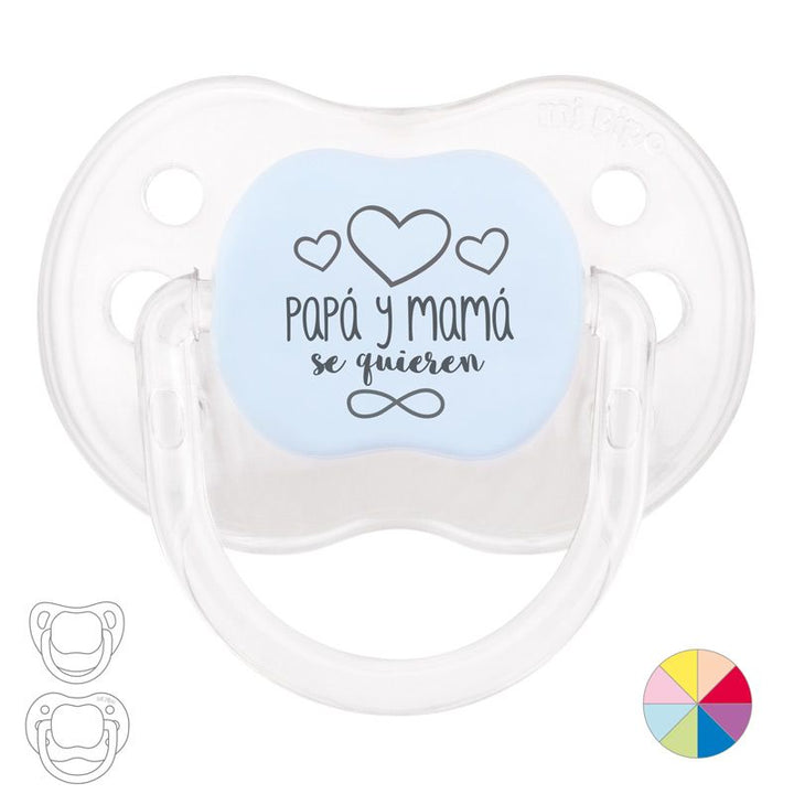 Chupete Divertido Papá y Mamá se quieren infinito - Mikeko