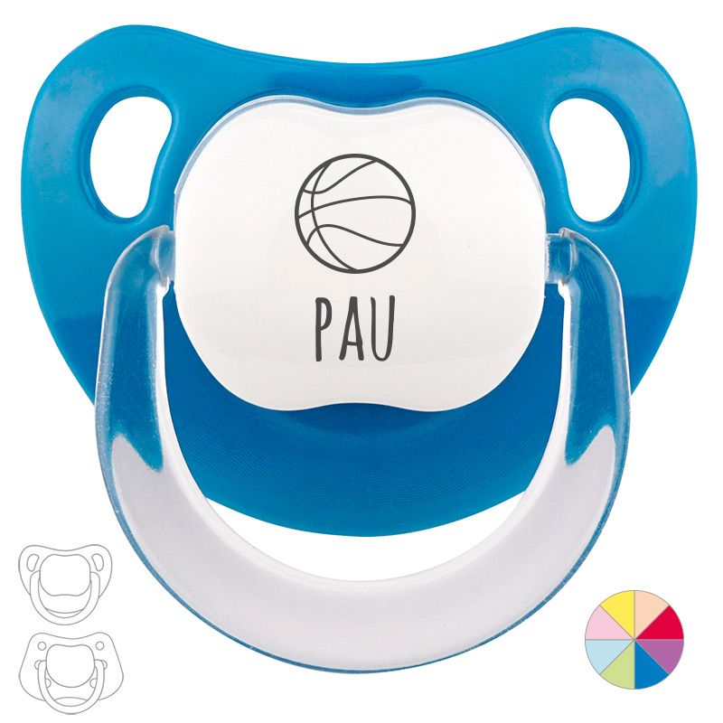 Chupete Personalizado Nombre + Basket - Mikeko