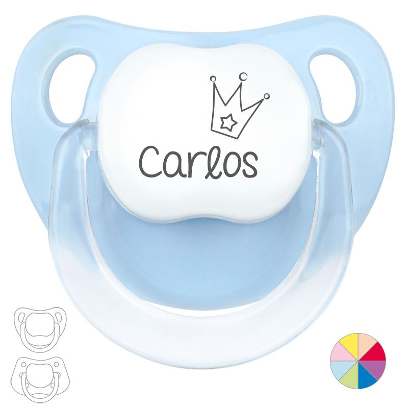Chupete Personalizado Nombre + Corona - Mikeko