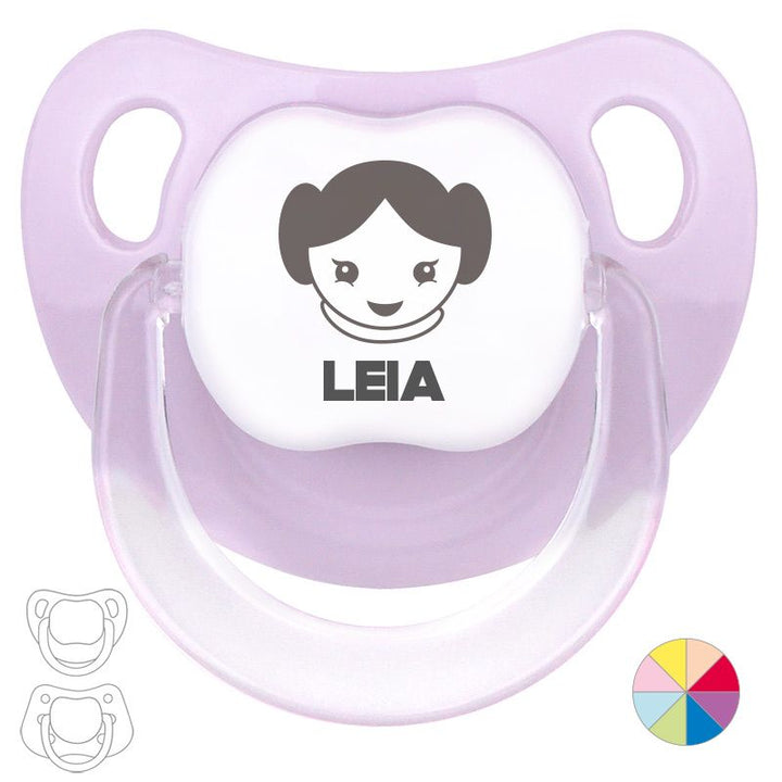 Chupete Personalizado Nombre + Leia - Mikeko
