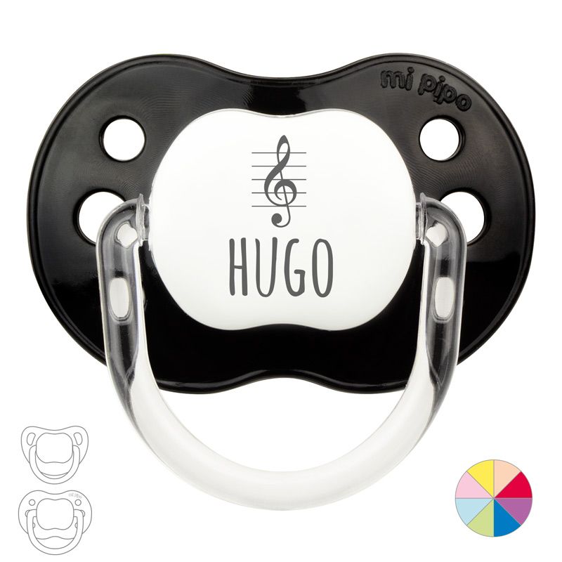 Chupete Personalizado Nombre + Nota musical - Mikeko