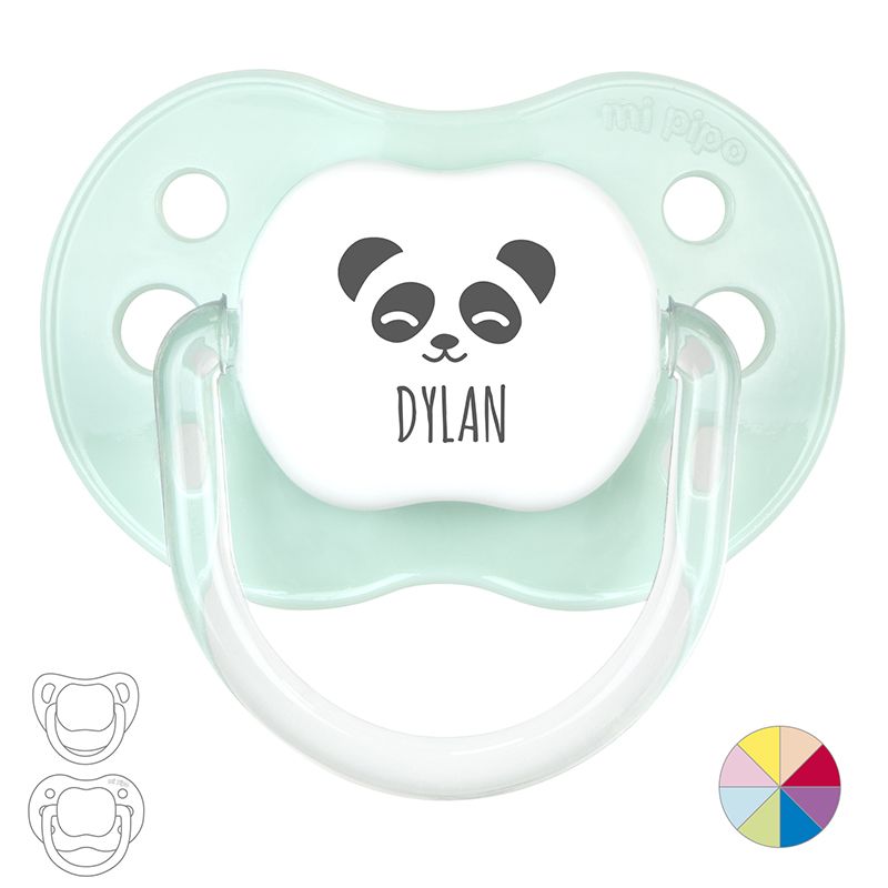 Chupete Personalizado Nombre + Oso Panda - Mikeko