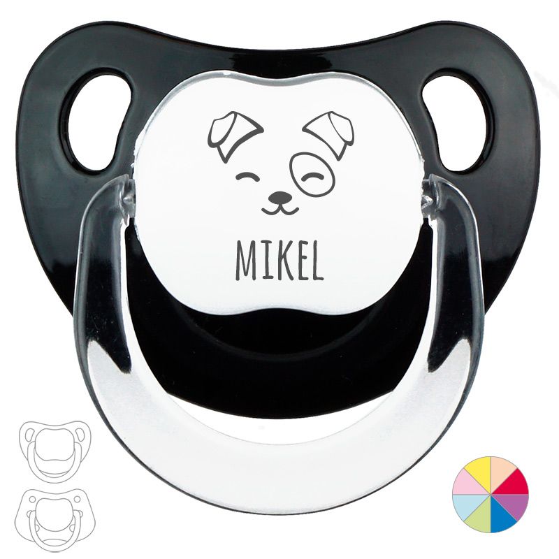 Chupete Personalizado Nombre + Perrito