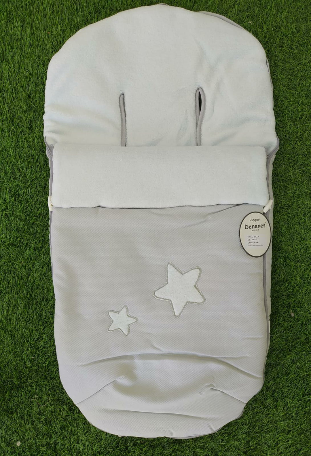 Saco Silla Universal Estrellas Gris interior Polar Celeste - Mikeko
