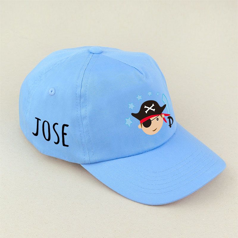 Gorra Junior Pirata Azul personalizada