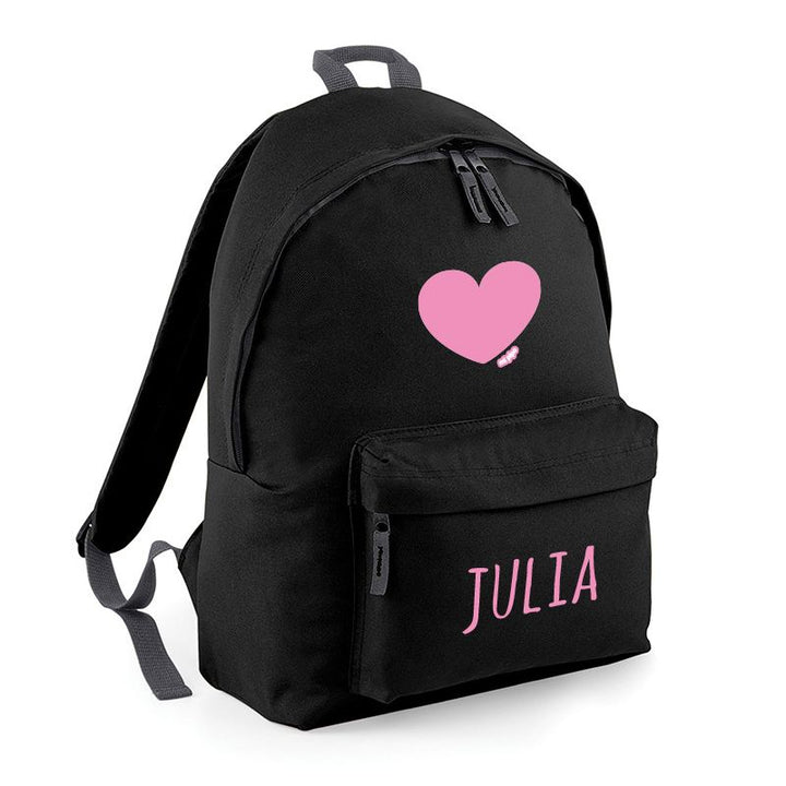 Mochila Junior Negra personalizada, dibujo a elegir - Mikeko