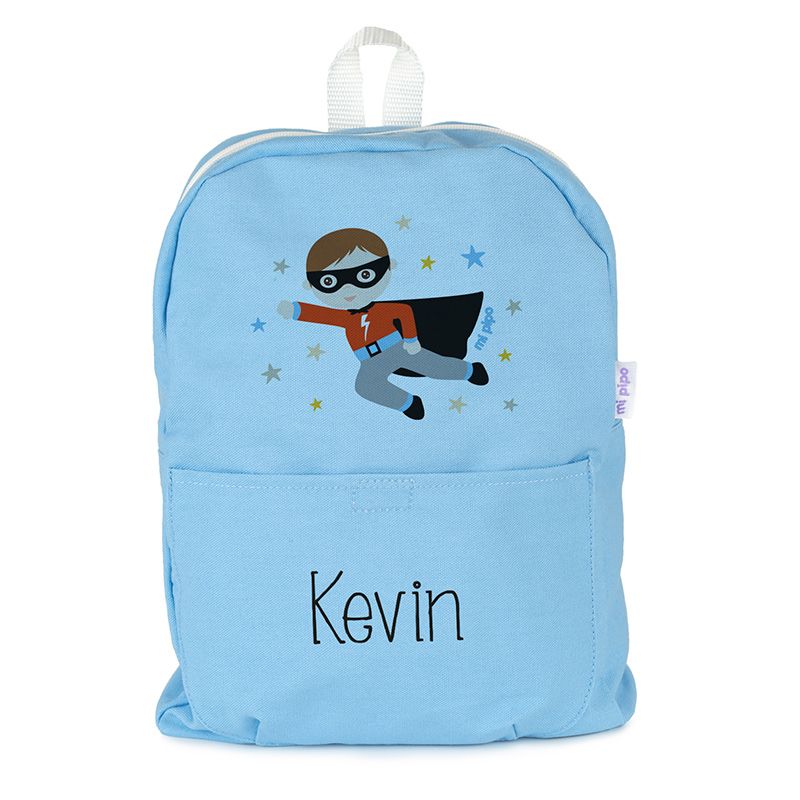 Mochila Medium LONA Superhéroe personalizada, color a elegir