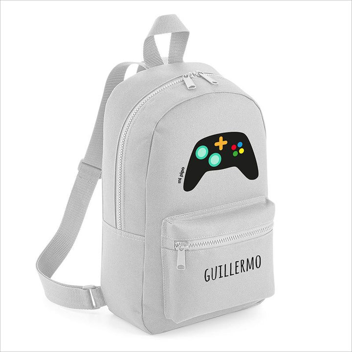 Mochila Medium Nylon Consola personalizada, color a elegir - Mikeko