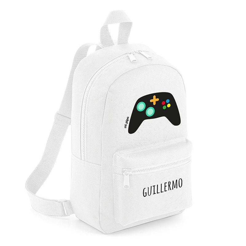 Mochila Medium Nylon Consola personalizada, color a elegir - Mikeko