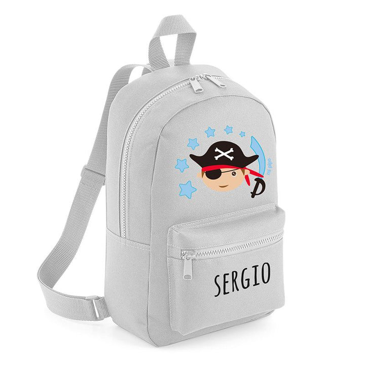 Mochila Medium Nylon Pirata personalizada, color a elegir - Mikeko
