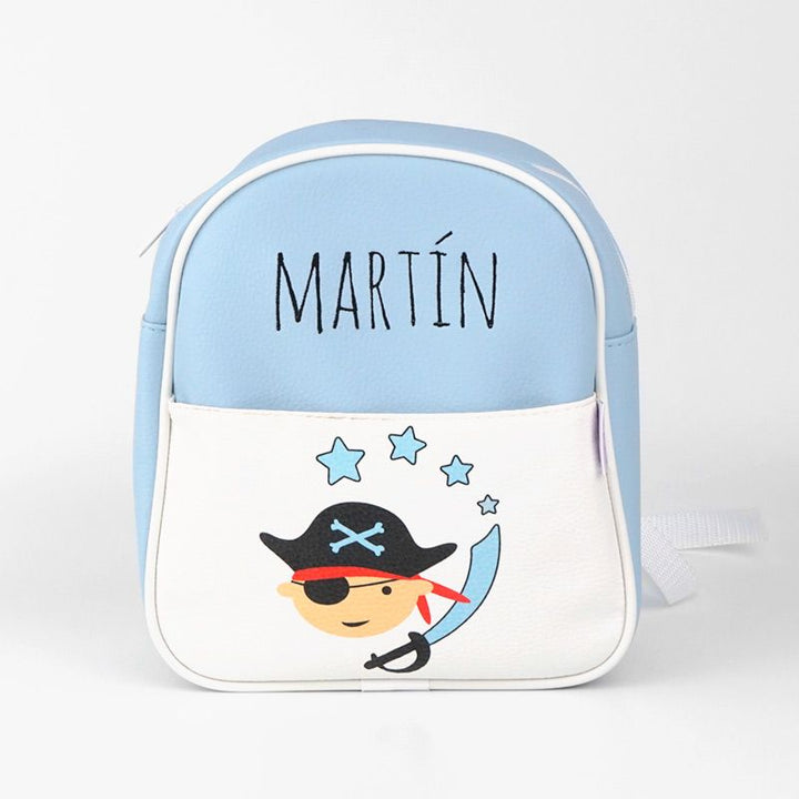 Mochila Pirata Azul Personalizada - Mikeko