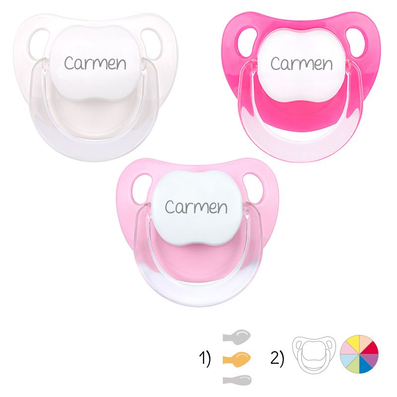 Pack de 3 chupetes Baby personalizado - Mikeko