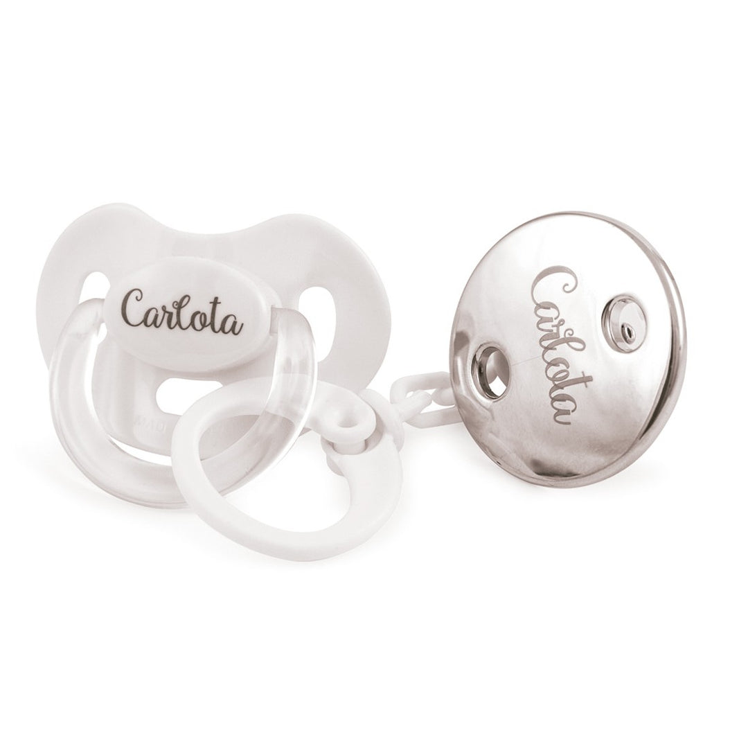 Pack Premium Chupete y Cadena Personalizada - Mikeko