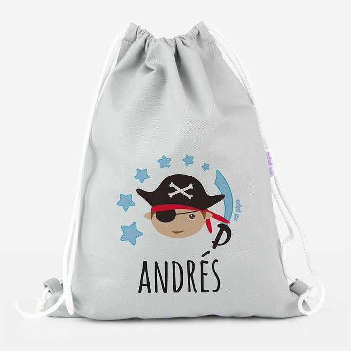 Petate Medium Lona Pirata personalizado, color a elegir