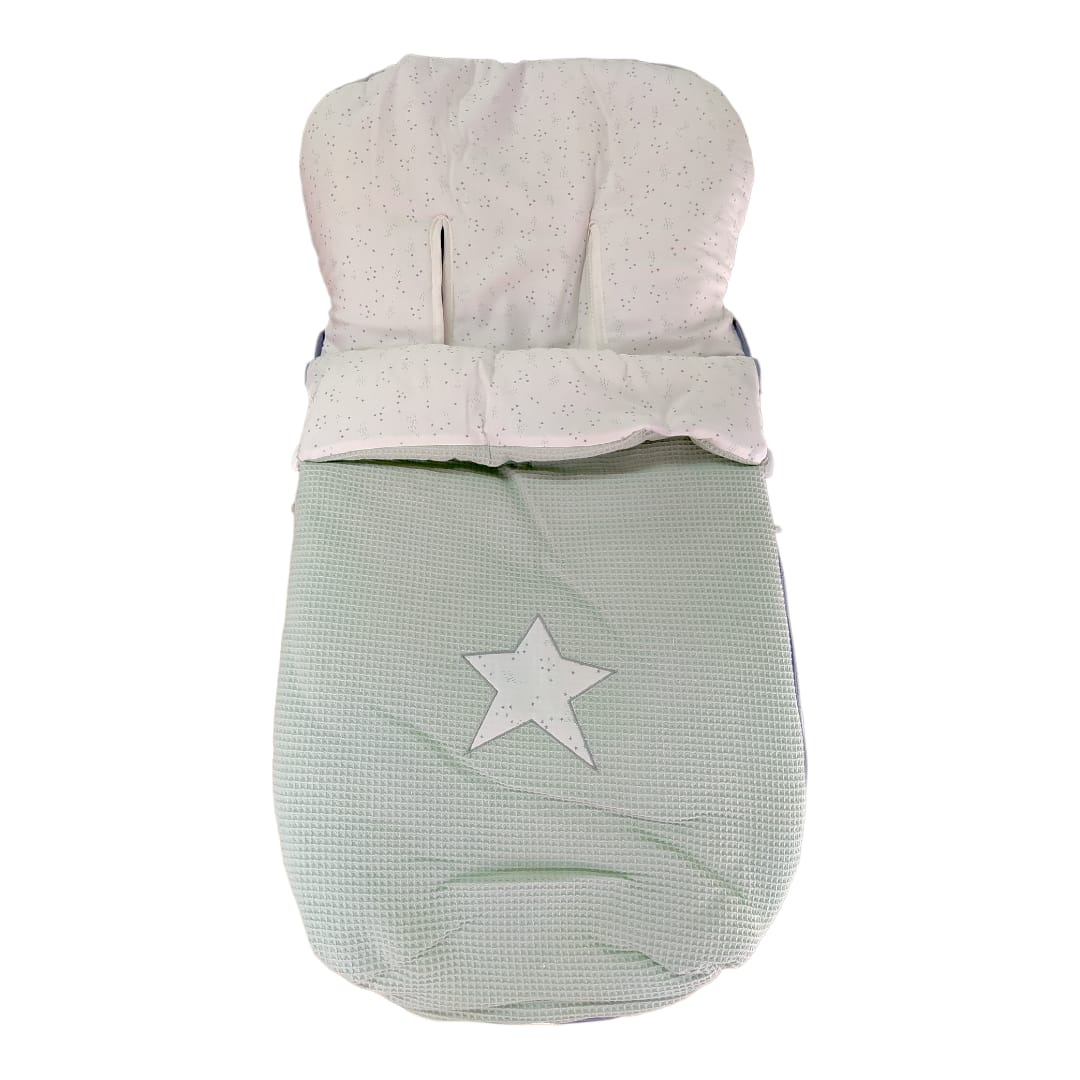 Saco Silla Universal Jacquard Mint Estrella - Mikeko