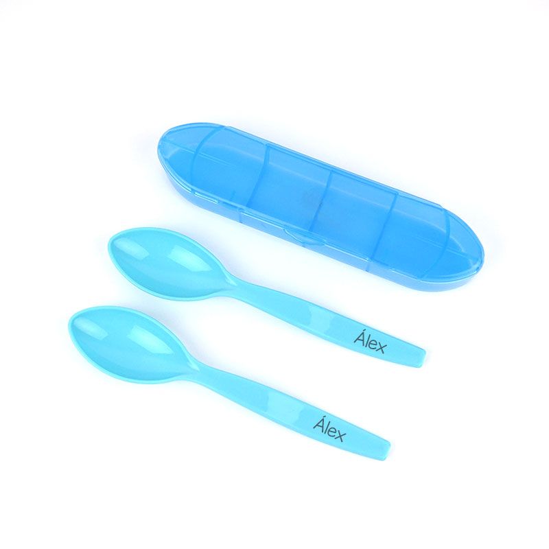 Set 2 Cucharas Senior con Estuche Personalizados - Mikeko