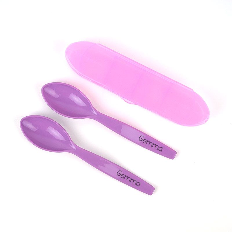 Set 2 Cucharas Senior con Estuche Personalizados - Mikeko