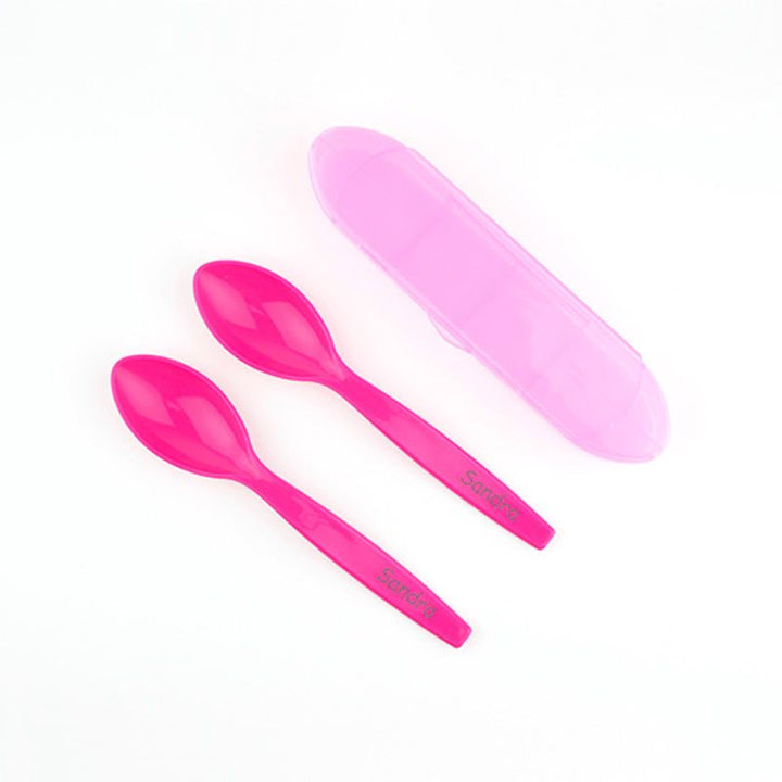 Set 2 Cucharas Senior con Estuche Personalizados - Mikeko