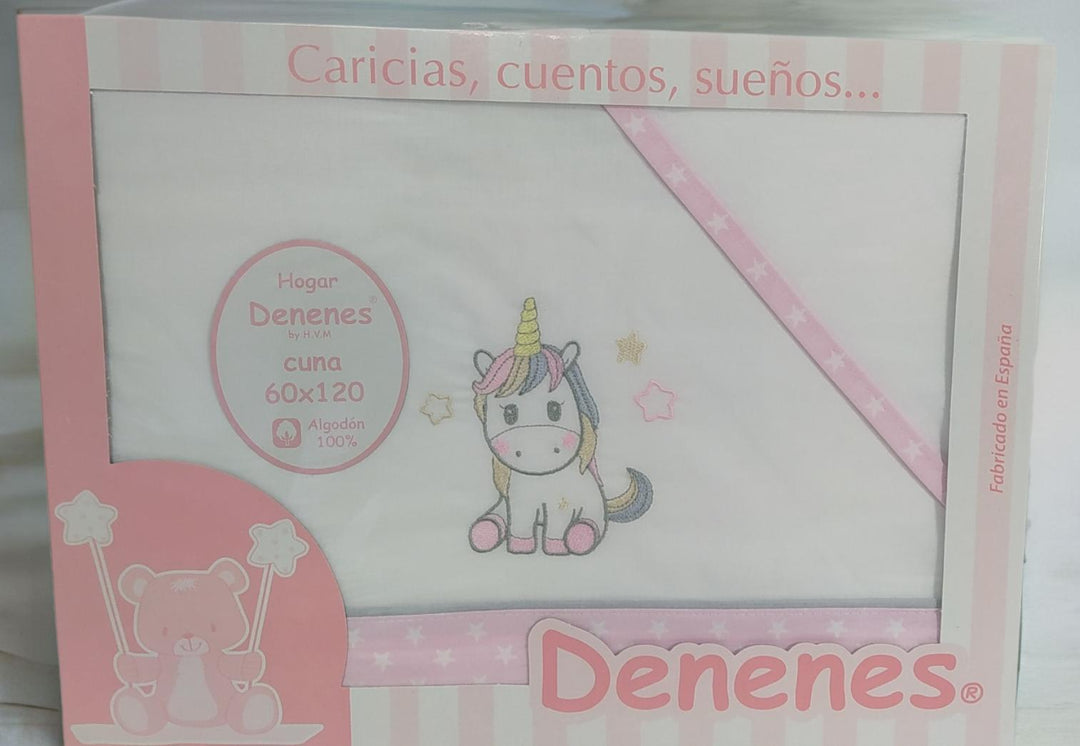 Sábana Verano Cuna Unicornio